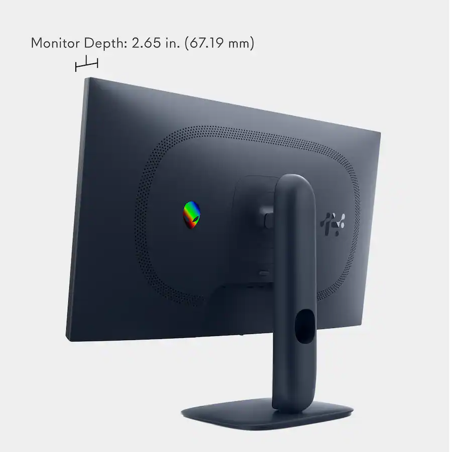 Alienware - AW2725DM 27" IPS LED QHD 180Hz 1ms FreeSync and G-Sync Compatible Gaming Monitor with HDR (HDMI, DisplayPort, USB) - Interstellar Indigo - Refurbished Excellent