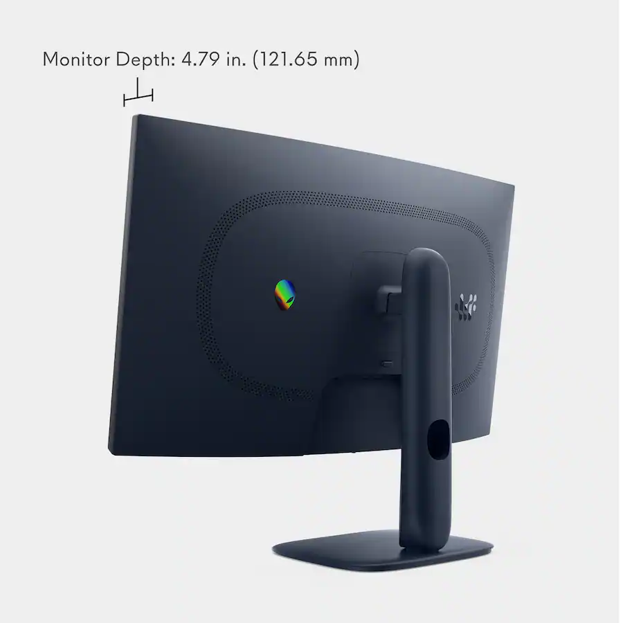 Alienware - AW3225DM 32" VA LED Curved QHD 180Hz 1ms FreeSync Gaming Monitor with HDR (HDMI, DisplayPort, USB) - Interstellar Indigo - Refurbished Excellent