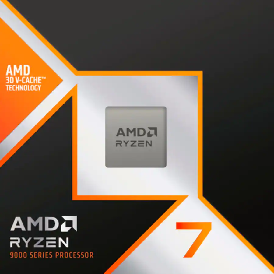 AMD - Ryzen 7 9800X3D 8-Core - 16-Thread 4.7 GHz (5.2 GHz Max Boost) Socket AM5 PCI Express 5.0 Unlocked Desktop Processor - Silver