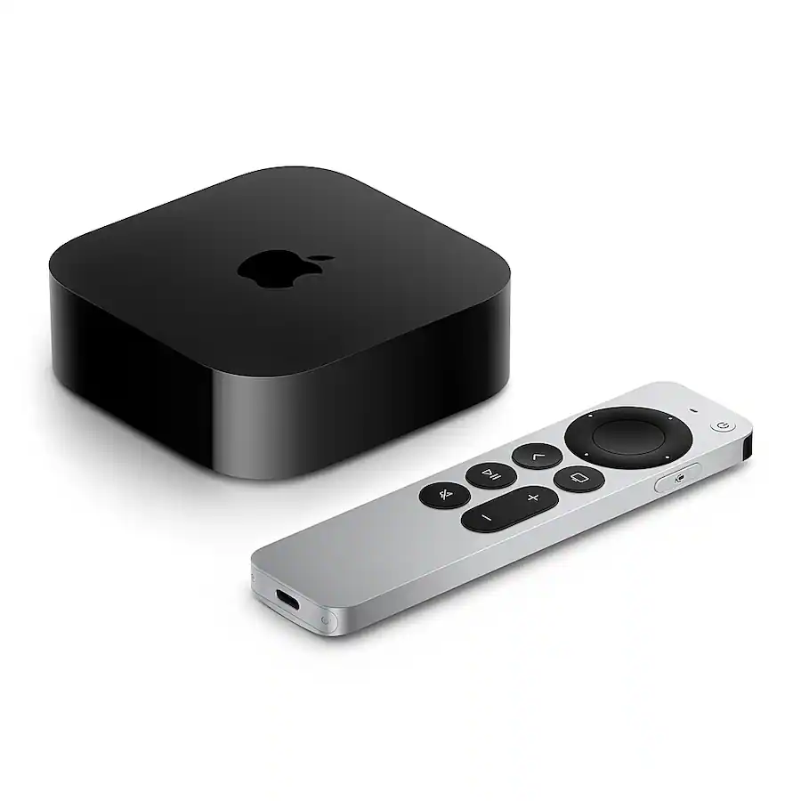 Apple - TV 4K 128GB Streaming Device (3rd generation) - Wi-Fi + Ethernet - Black - Refurbished Excellent