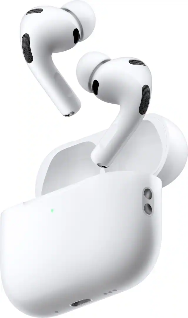 Apple AirPods Pro 3, Wireless Active Noise Cancelling Earbuds with Heart Rate Sensing Feature - White