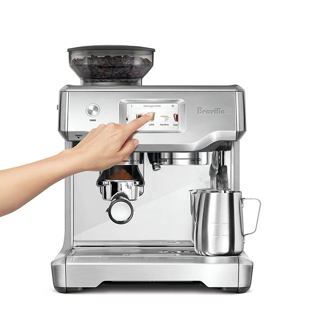 Breville the Barista Touch Espresso Machine with 9 Bars of Pressure, Milk Frother and Integrated Grinder, Stainless Steel