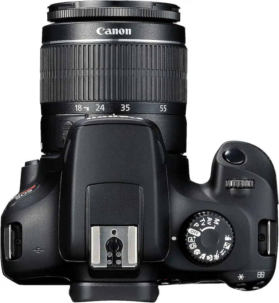 Canon EOS Rebel T100 DSLR Camera w/EF-S 18-55mm f/3.5-5.6 DC III Lens - Black - Refurbished Excellent