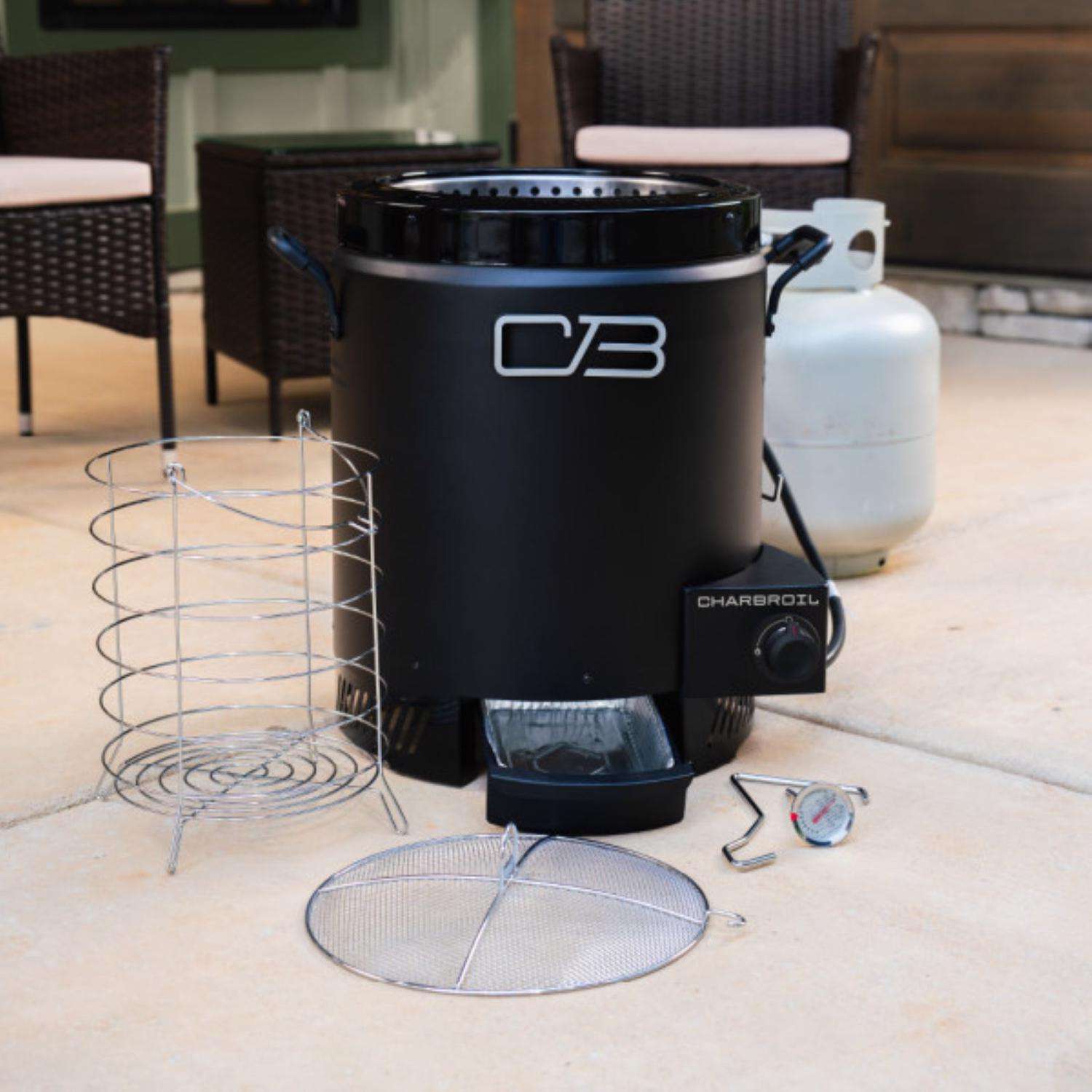 Charbroil Big Easy 16000 BTU Stainless Steel Oil-less Turkey Fryer 16 lb