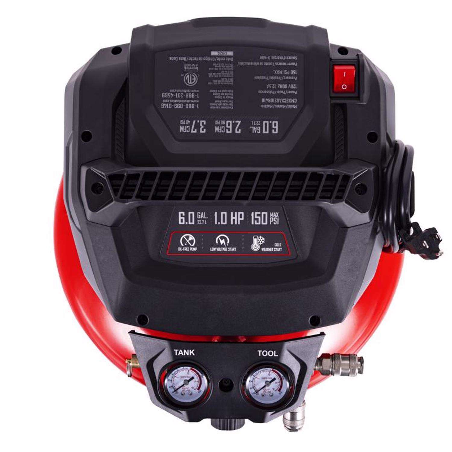 CRAFTSMAN 6 gal Pancake Portable Air Compressor 150 psi 0.8 HP