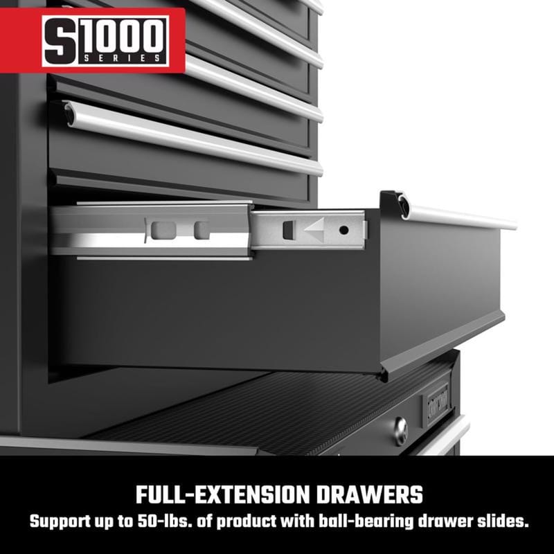 CRAFTSMAN S1000 27 in. 4 drawer Steel Rolling Tool Cabinet 32.5 in. H X 18 in. D