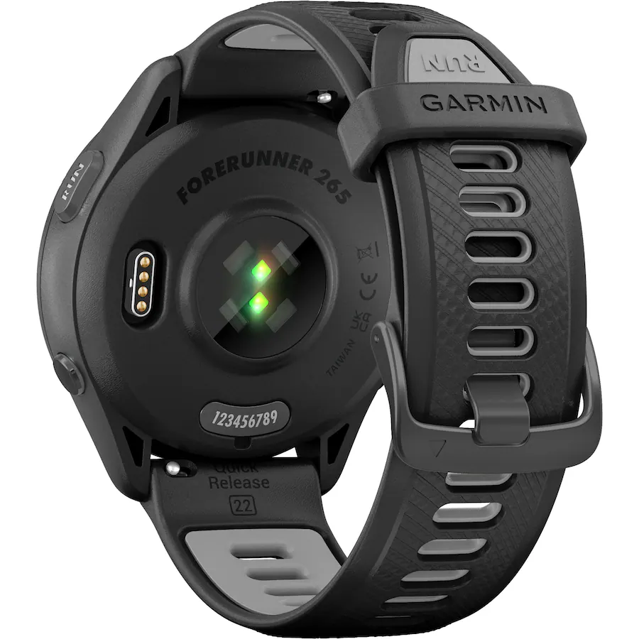 Garmin - Forerunner 265 GPS Smartwatch 46 mm Fiber-Reinforced polymer - Black - (2023)