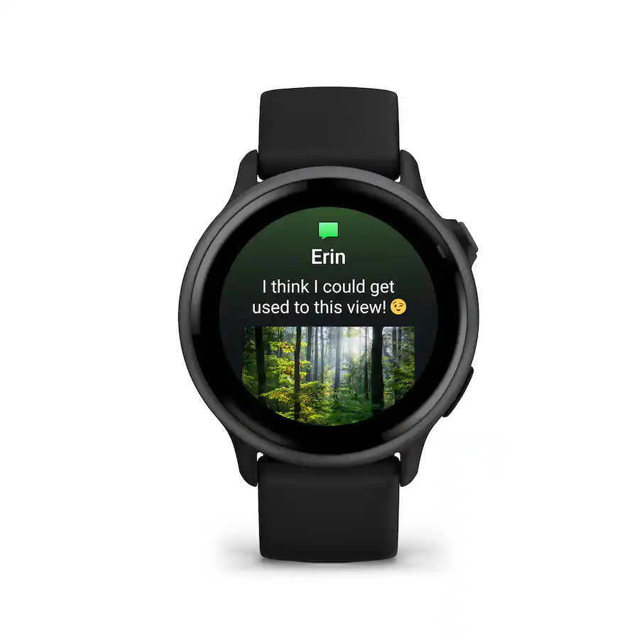 Garmin - vívoactive 6 GPS Smartwatch 42 mm Fiber-reinforced polymer - Slate with Black Band - (2025)