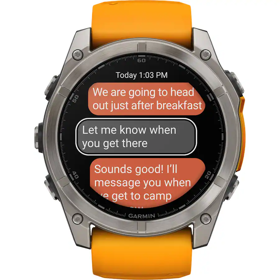 Garmin fēnix 8 AMOLED Sapphire GPS Smartwatch 51mm Fiber-reinforced polymer - Titanium - (2024)