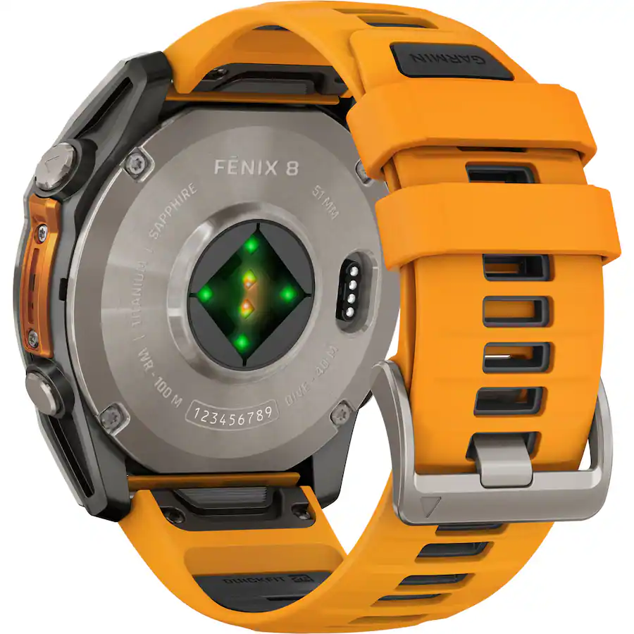 Garmin fēnix 8 AMOLED Sapphire GPS Smartwatch 51mm Fiber-reinforced polymer - Titanium - (2024)