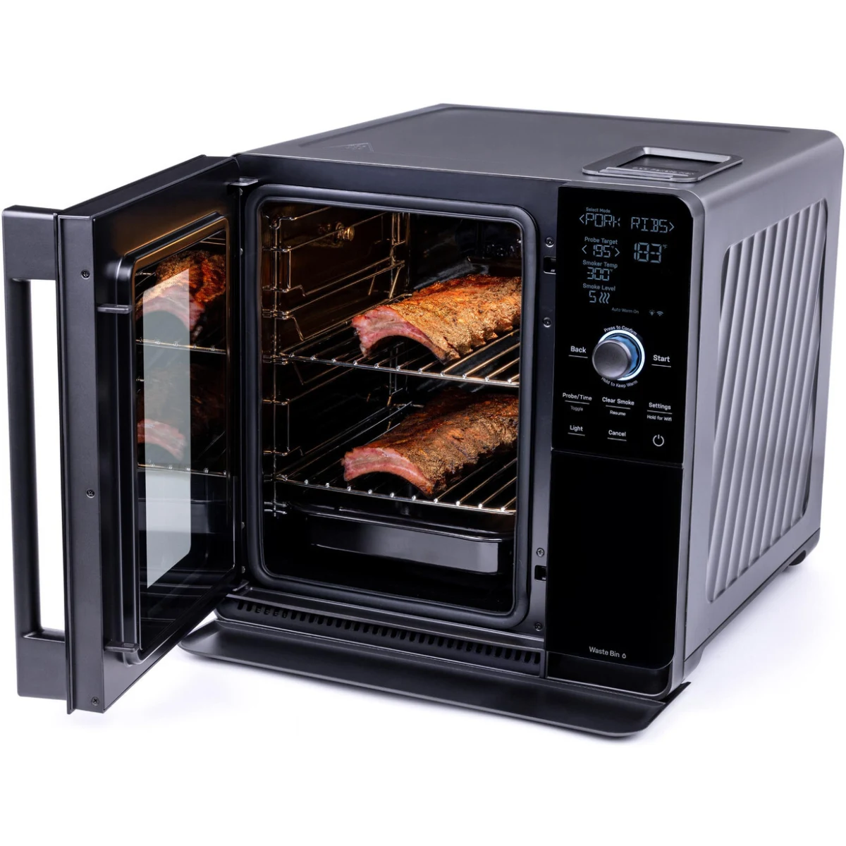 GE Profile Smart Indoor Smoker Black