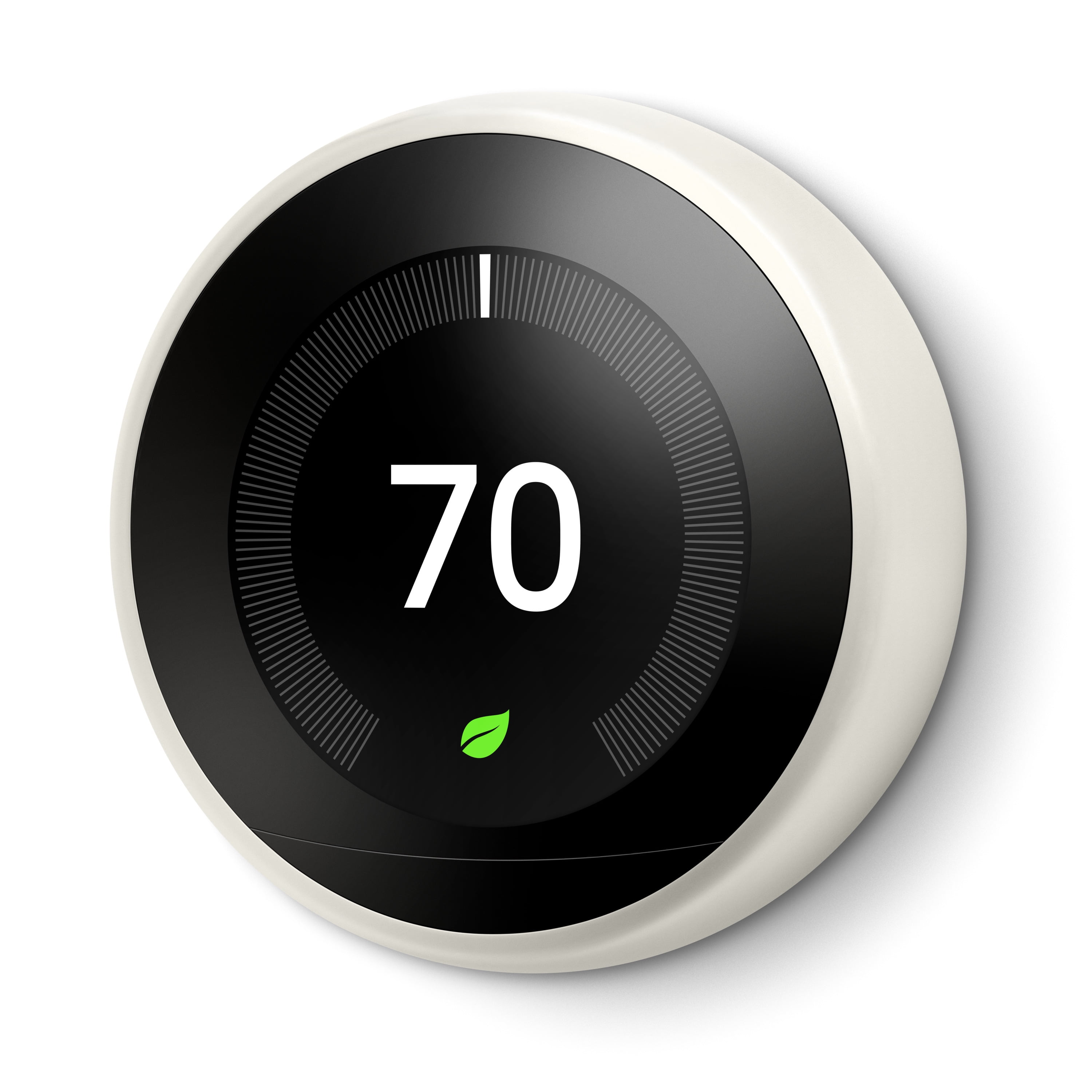 Google Nest Learning Thermostat, 3rd Generation – Smart Self-Programming Thermostat in White