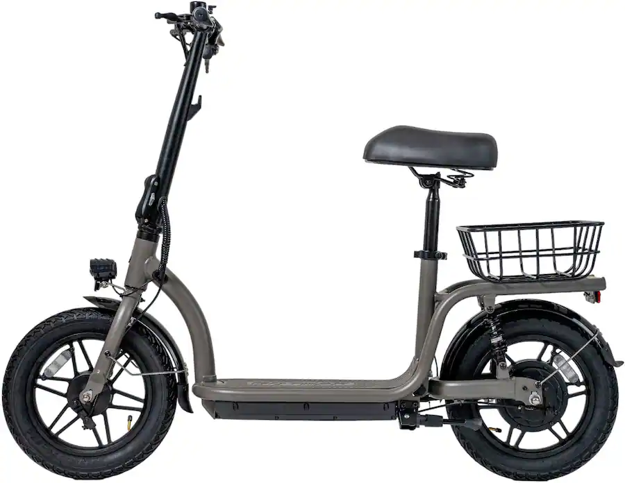GoTrax - FLEX VOYAGER Electric Scooter w/16mi Operating Range & 15.5mph Max Speed - Gray