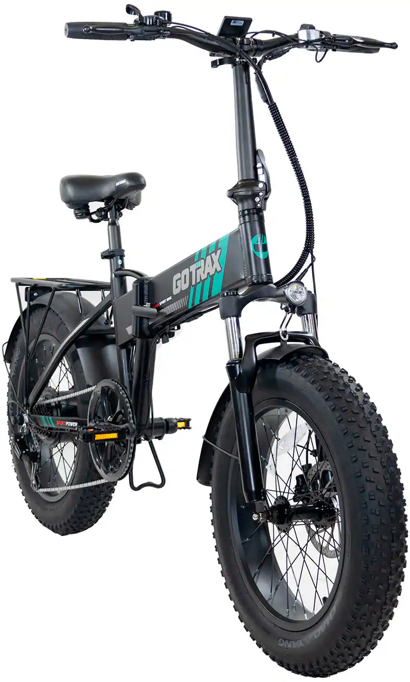 GoTrax - Z4 PRO Foldable Ebike w/ up to 40mi Max Operating Range and 28 mph Max Speed - Black
