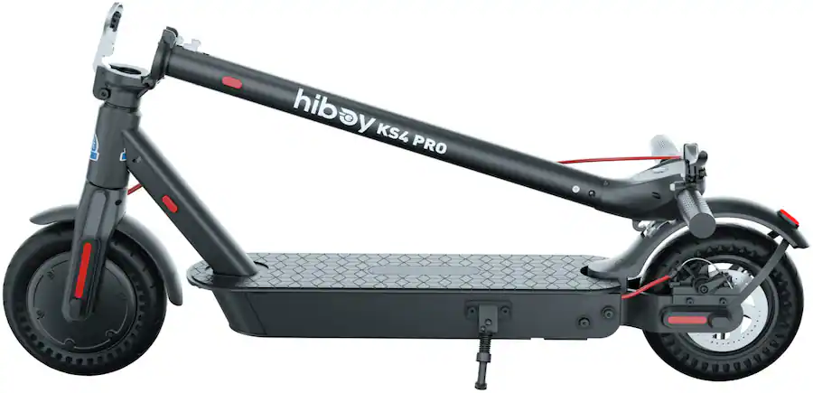HiBoy - KS4 Pro Foldable Electric Scooter w/ 25 mi Max Operating Range & 19 mph Max Speed - Black