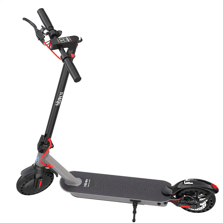 HiBoy - S2 Foldable Electric Scooter w/ 17 mi Max Operating Range & 19 mph Max Speed - Gray