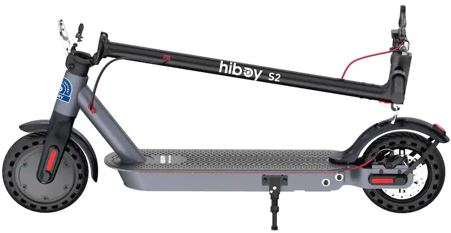 HiBoy - S2 Foldable Electric Scooter w/ 17 mi Max Operating Range & 19 mph Max Speed - Gray