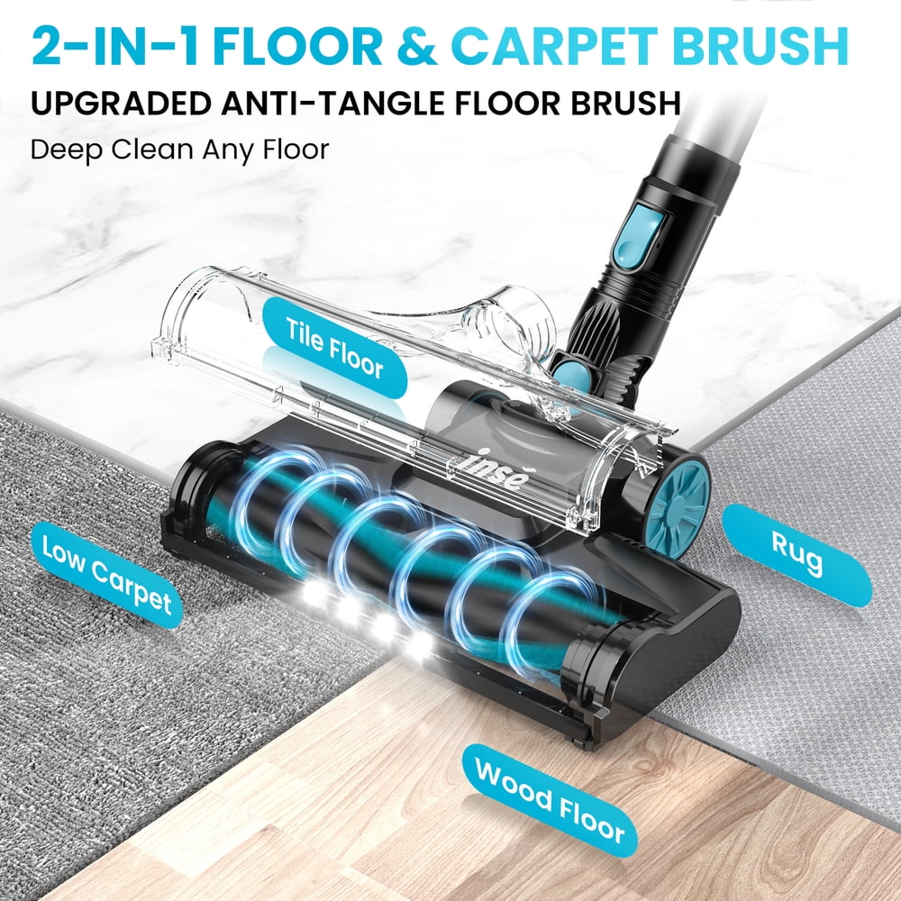 INSE V770 6-in-1 Cordless Stick Vacuum Cleaner with HEPA Filter for Hardwood, Carpet and Pet Hair