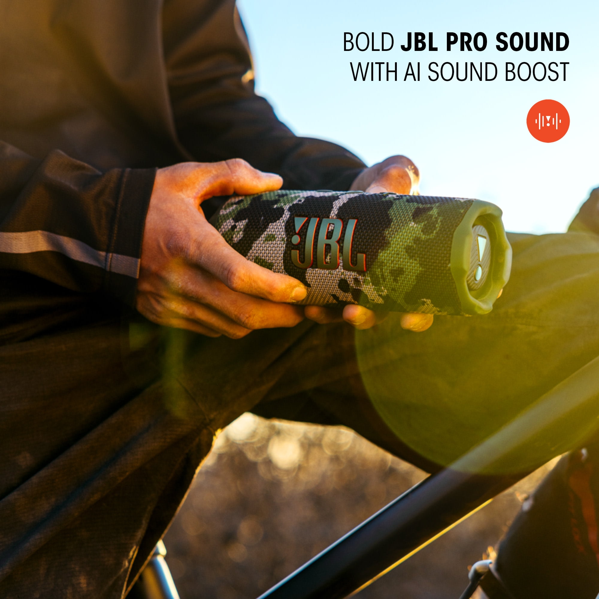 JBL Flip 7 Portable Bluetooth Speaker with AI Sound Boost, IP67 Waterproof and Dustproof Design, Black