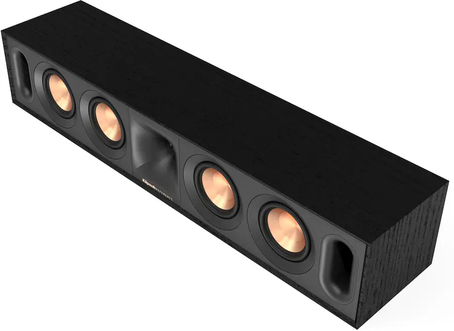 Klipsch - R-30C Reference Series Quad 3-1/2" 400-Watt Passive 2-Way Center-Channel Speaker - Black