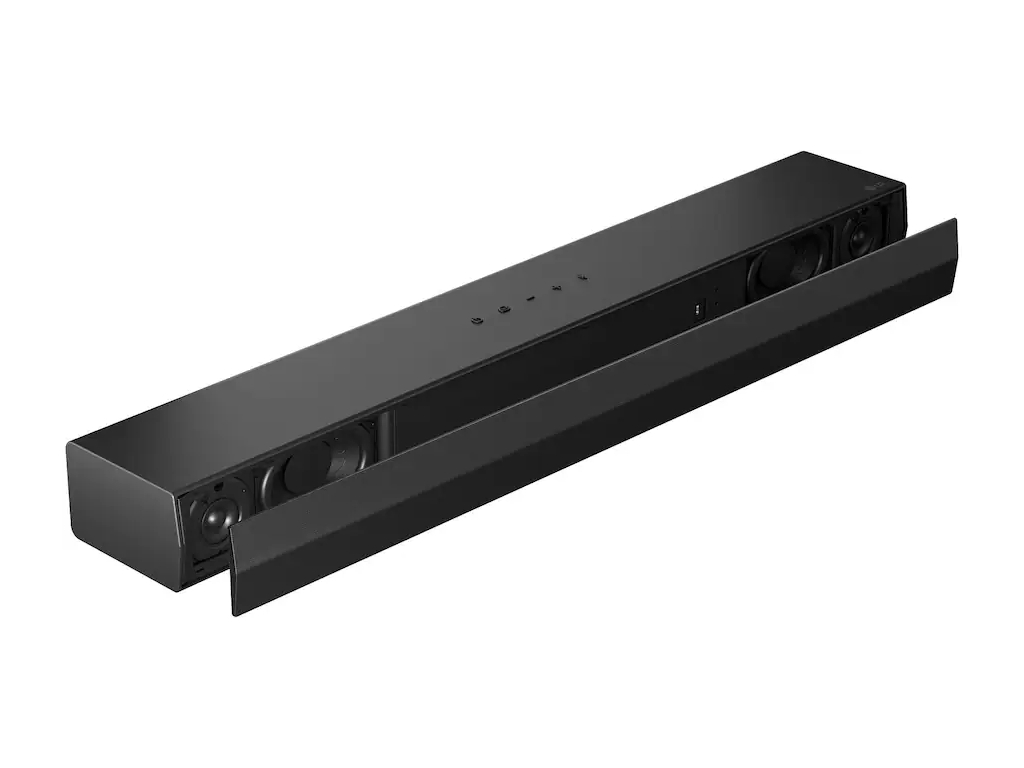 LG - 2.0-Channel S20A Soundbar with Built-in Woofer, DTS Digital Surround, Bluetooth Connectivity - Black