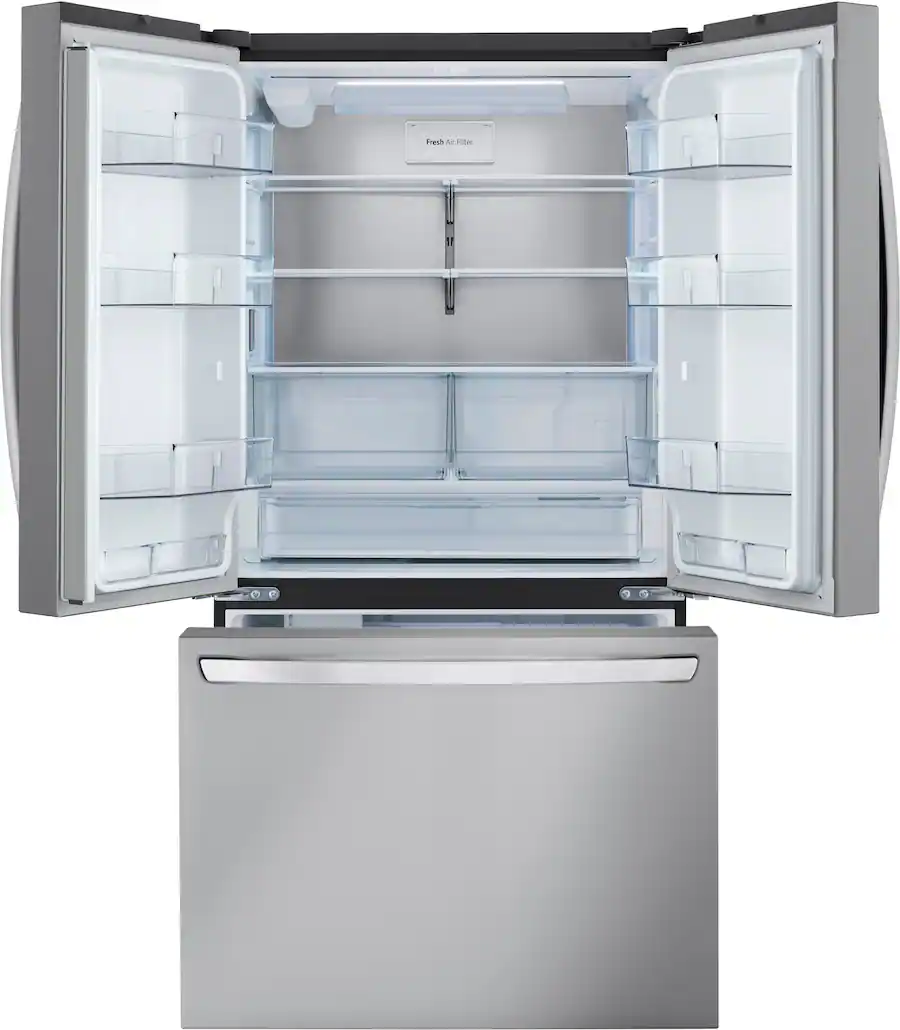 LG LRFLC2706S 36-in Counter-Depth MAX 26.5 Cu. Ft. French Door Smart Refrigerator with Internal Water Dispenser - Stainless Steel