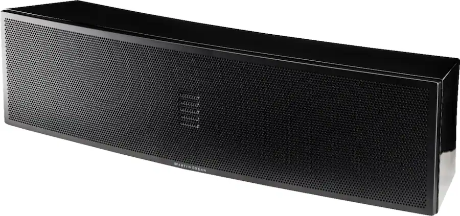 MartinLogan - Motion 4" 90-Watt Passive 2-Way Center-Channel Speaker - Gloss Black - Refurbished Excellent