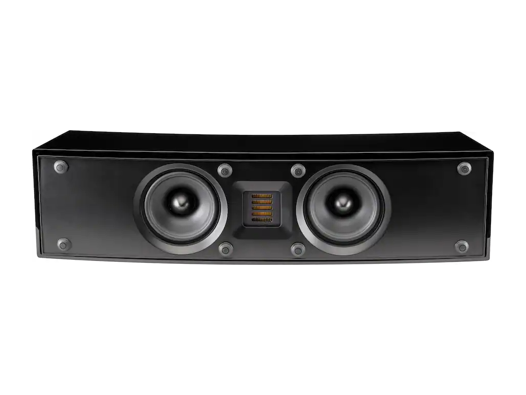 MartinLogan - Motion 4" 90-Watt Passive 2-Way Center-Channel Speaker - Gloss Black - Refurbished Excellent