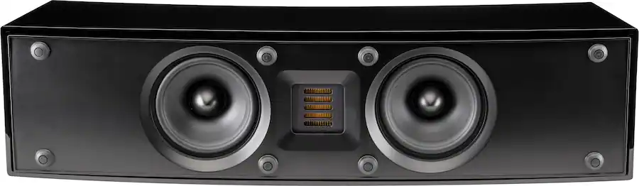 MartinLogan - Motion 4" 90-Watt Passive 2-Way Center-Channel Speaker - Gloss Black - Refurbished Excellent