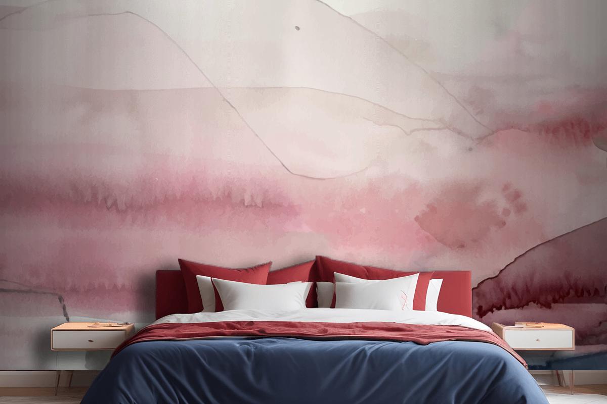 Soft Watercolor Splash Stain Background Bedroom Wallpaper Mural