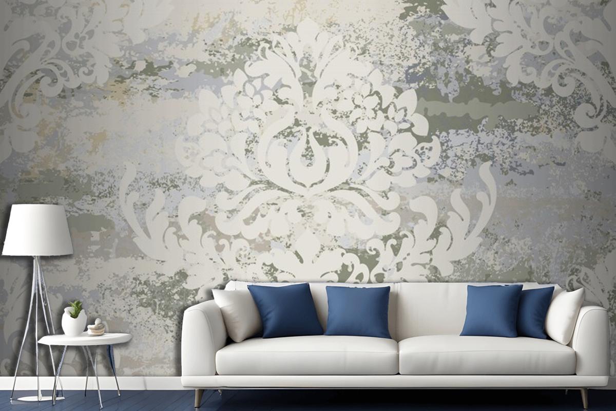 Vintage Ornament Seamless Pattern Living Room Wallpaper