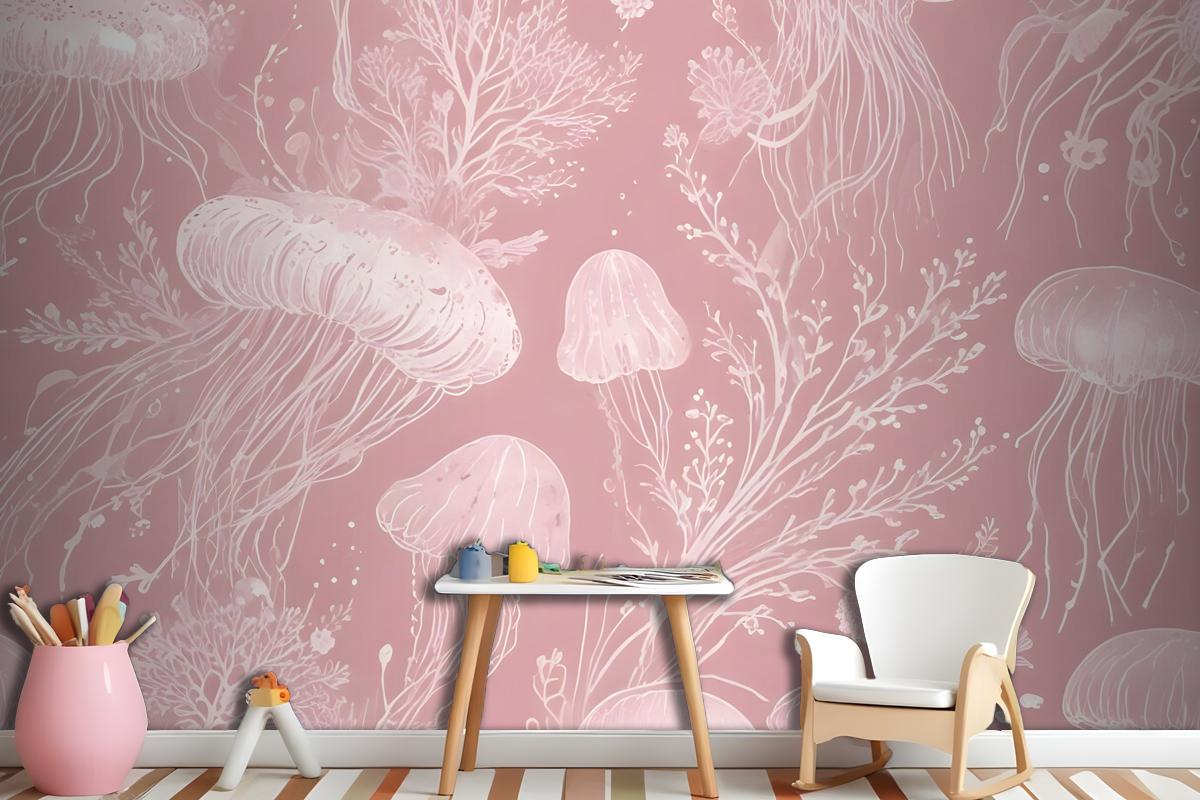 Kids Underwater Mermaid Girl Wallpaper Mural