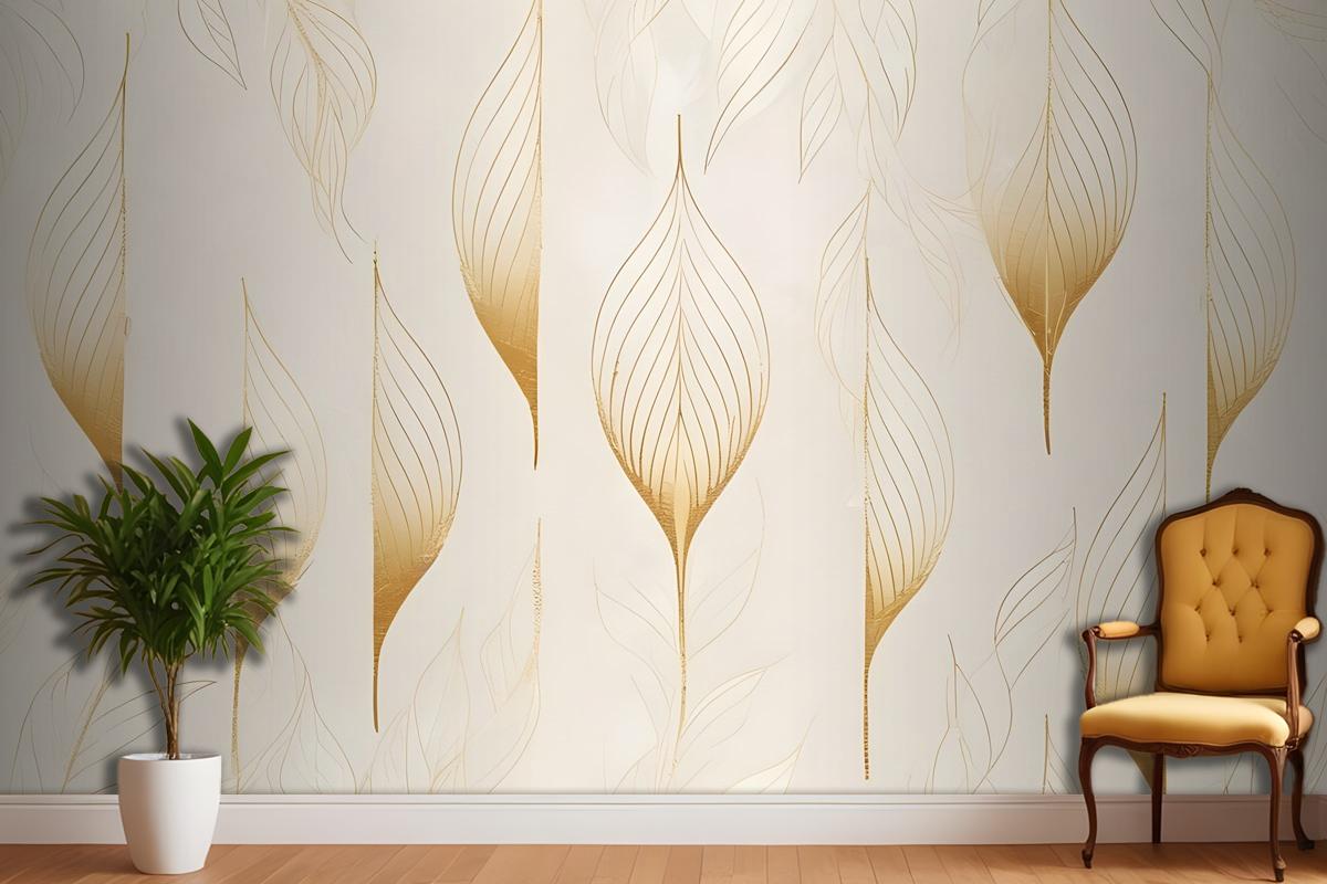 Boho Geometric Art Lines Wallpaper Mural