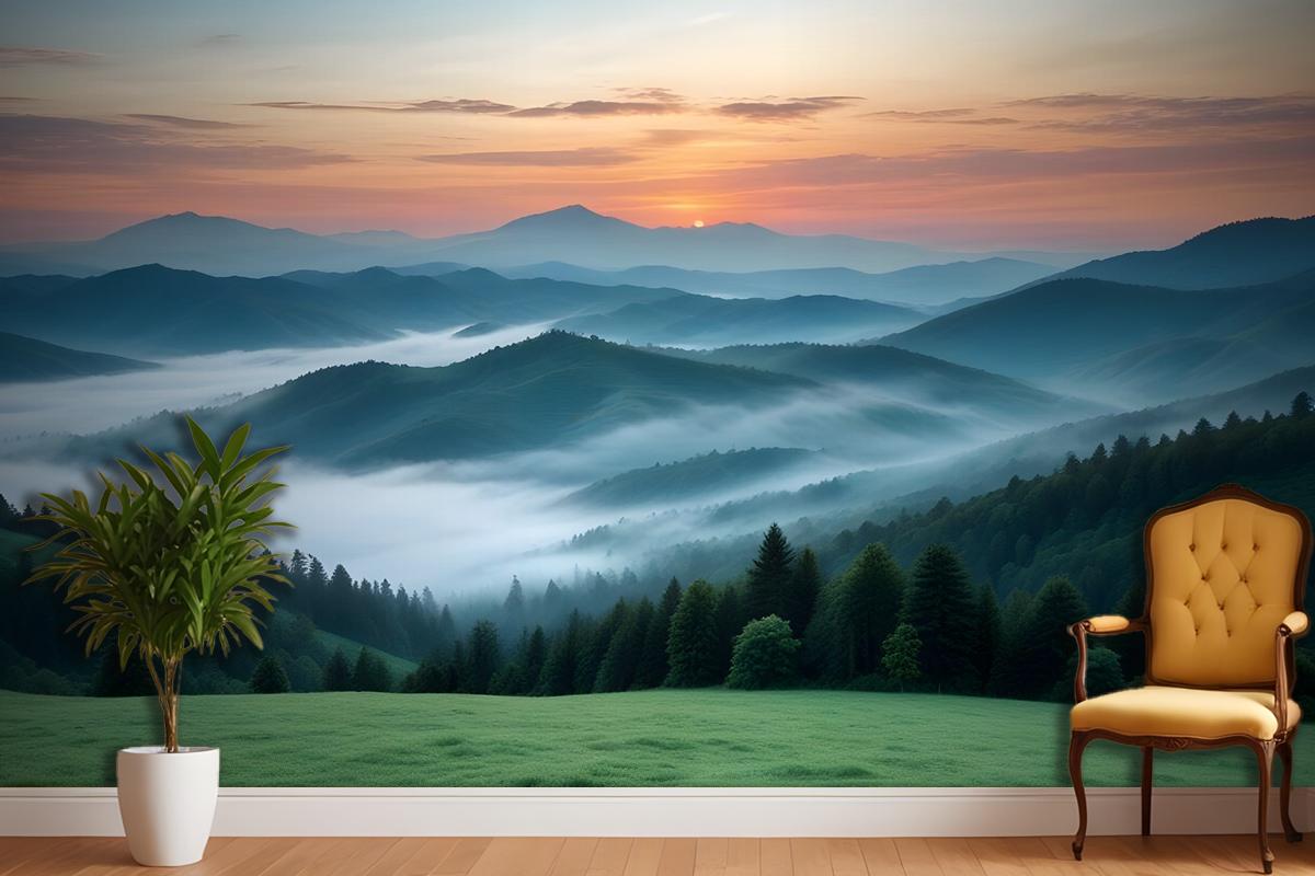 Mountain Scenic Landscape Wallpaper Mural