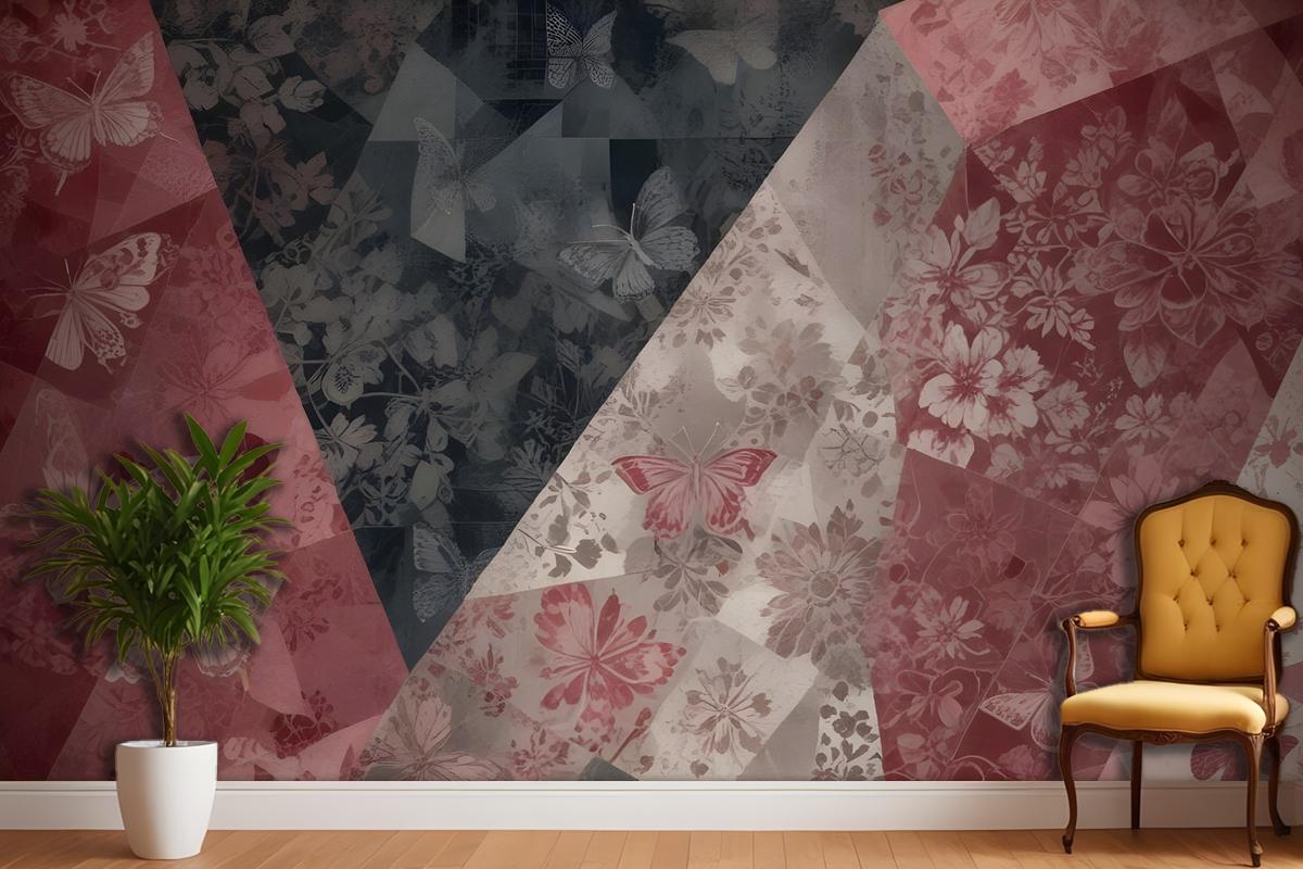 Patchwork Patterned Wallpaper Mural