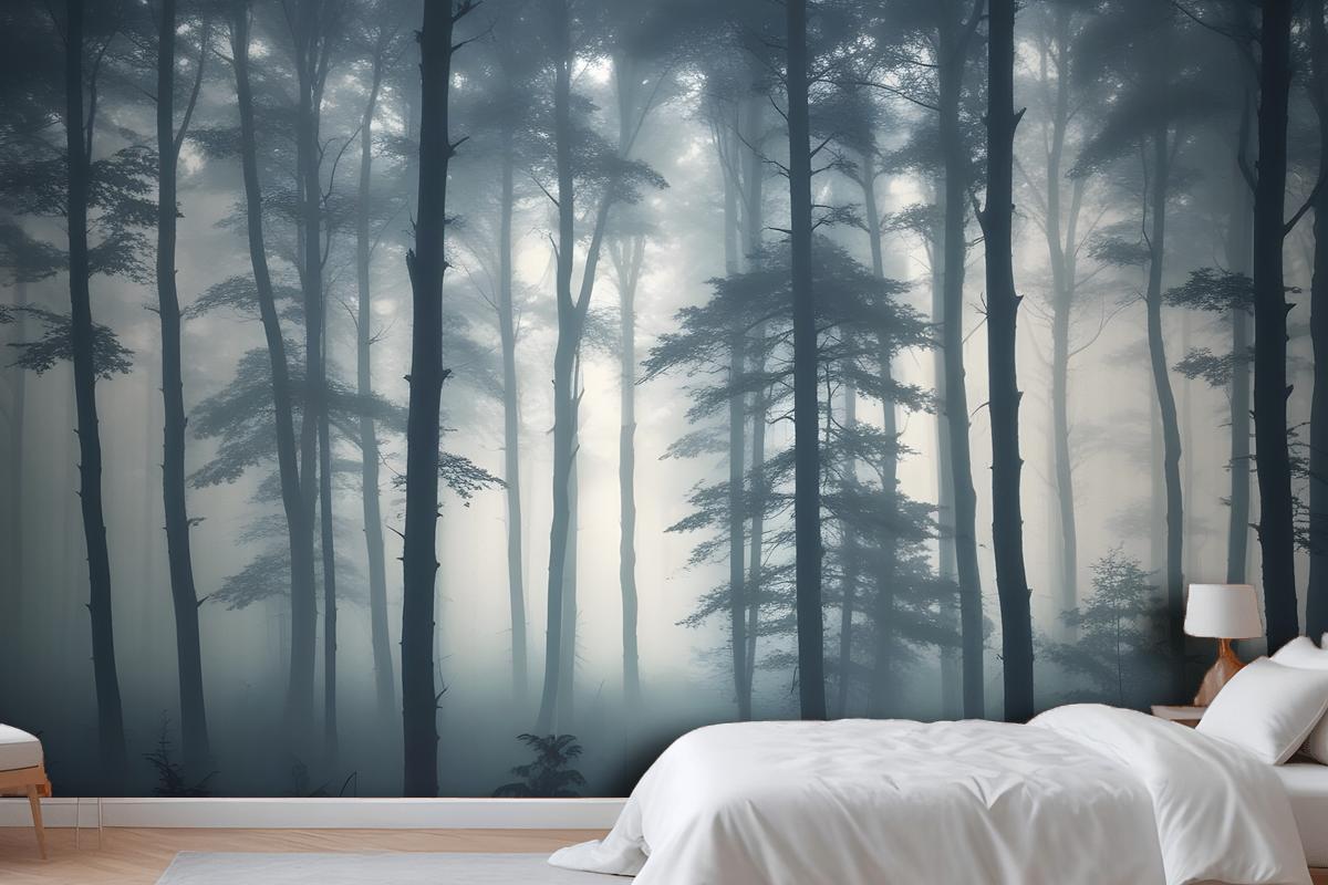 Sea Of Trees Forest Wallpaper Mural
