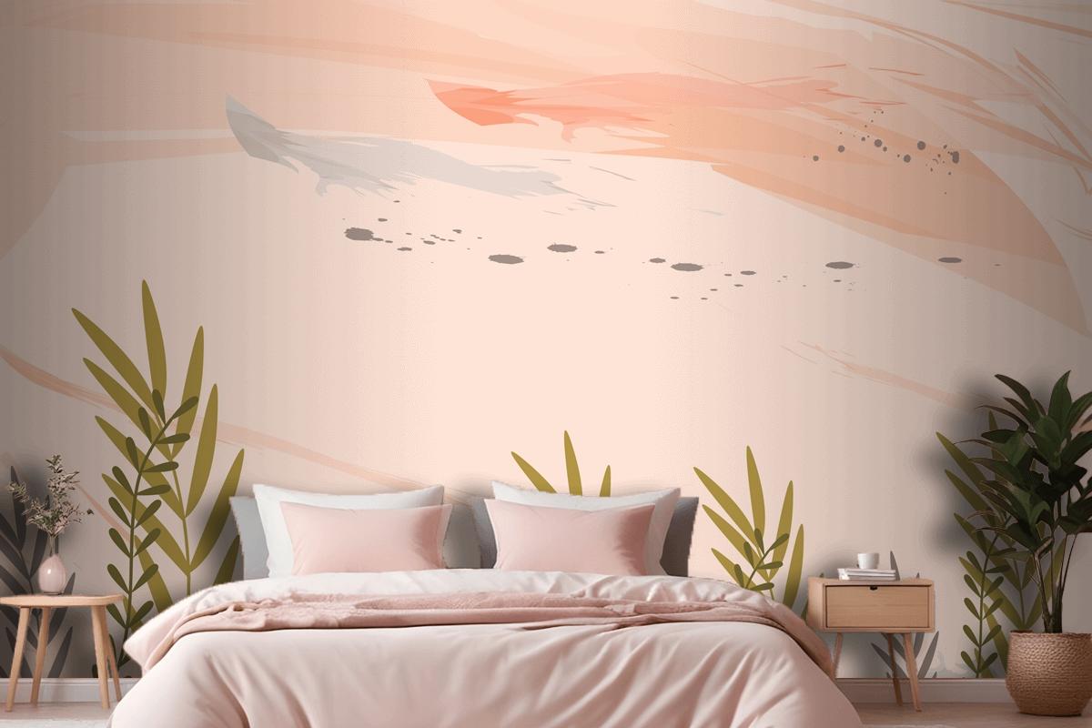 Watercolor Colorful Floral Background Bedroom Wallpaper Mural
