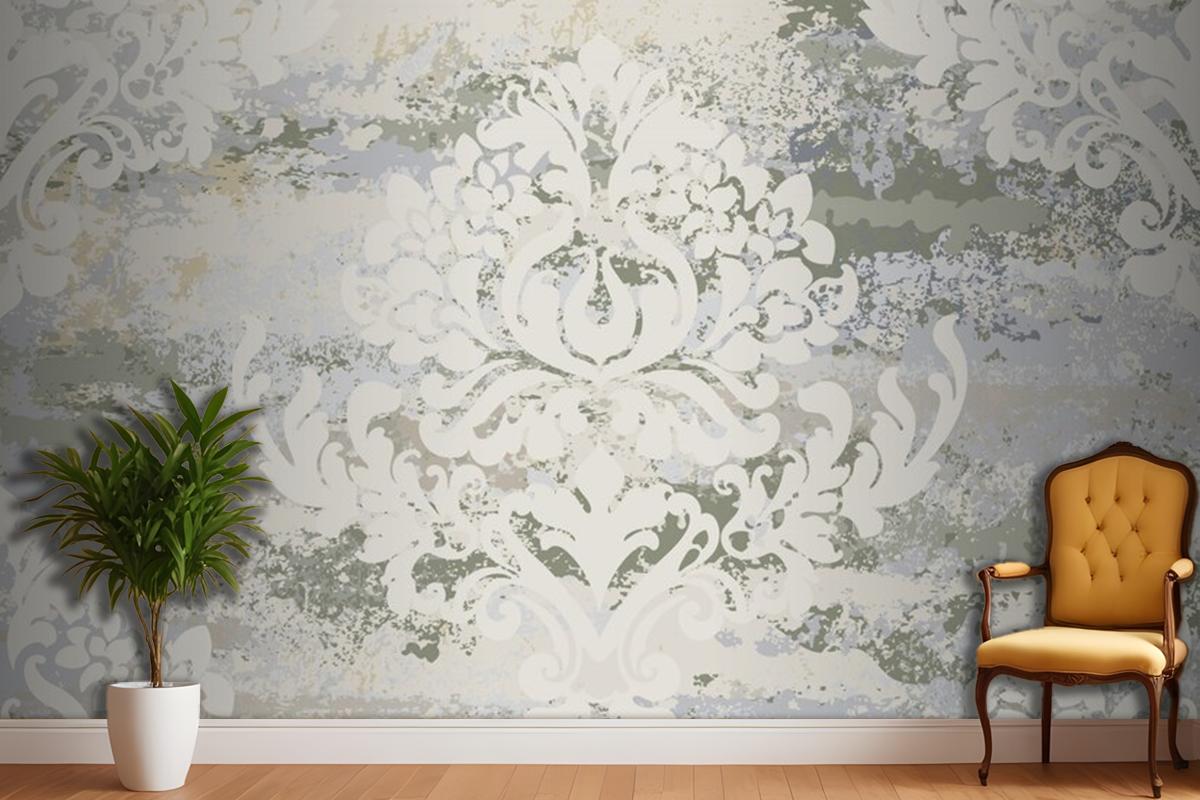 Vintage Ornament Seamless Pattern Living Room Wallpaper