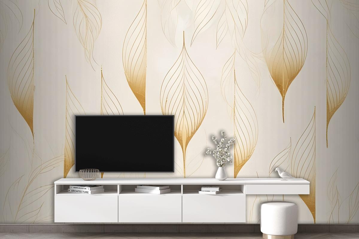 Boho Geometric Art Lines Wallpaper Mural