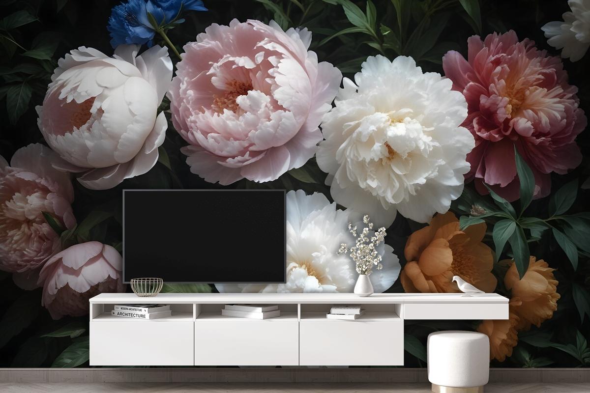 Dutch Floral Victorian Flower Bouqet Bedroom Wallpaper Mural