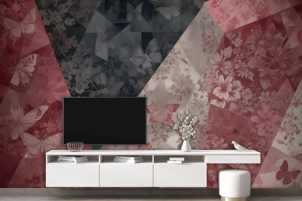 Patchwork Patterned Wallpaper Mural