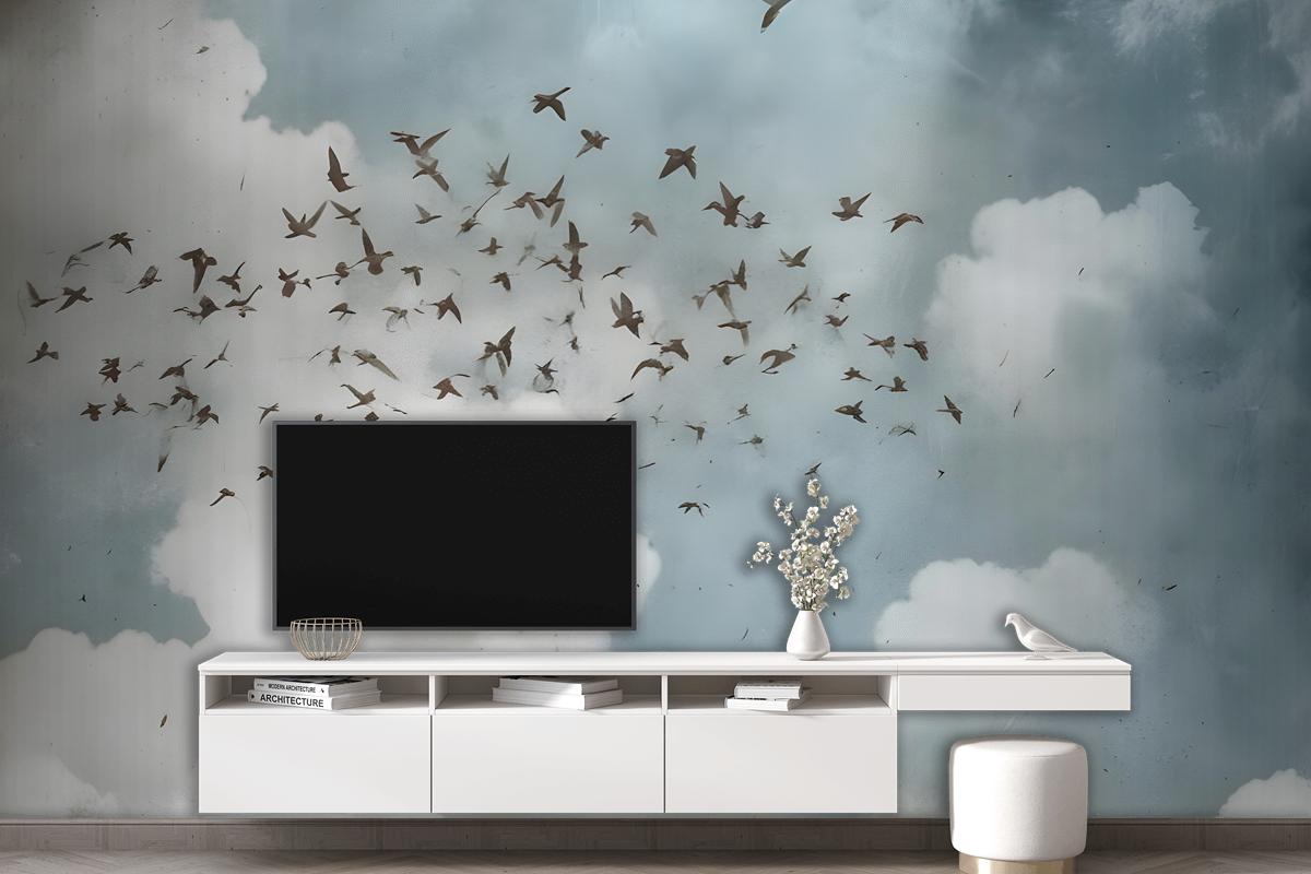 Watercolor Splash Art Wallpaper Mural