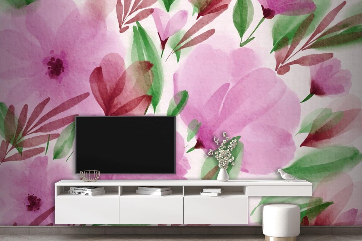 Watercolor Spring Wallpaper Mural