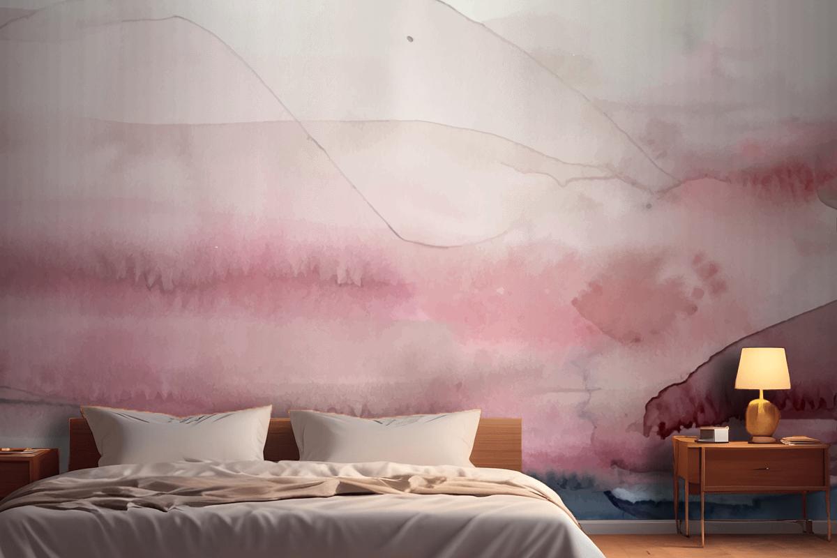 Soft Watercolor Splash Stain Background Bedroom Wallpaper Mural