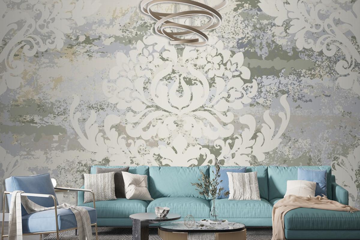 Vintage Ornament Seamless Pattern Living Room Wallpaper