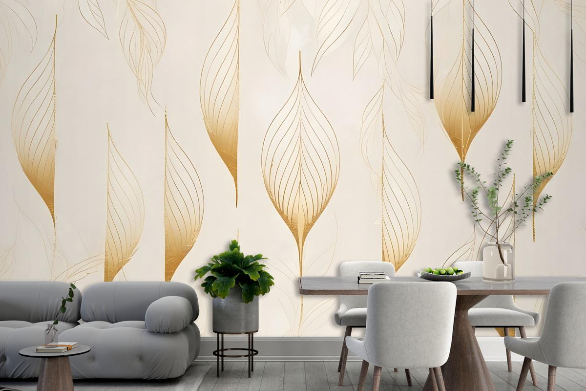 Boho Geometric Art Lines Wallpaper Mural