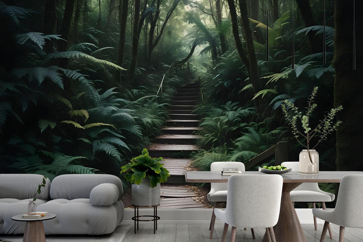 Jungle Pathway Wallpaper Mural