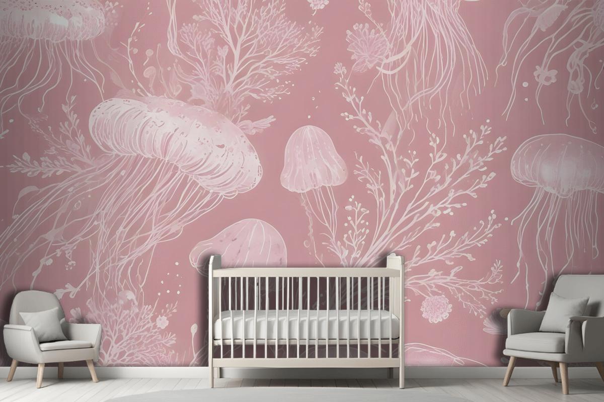 Kids Underwater Mermaid Girl Wallpaper Mural