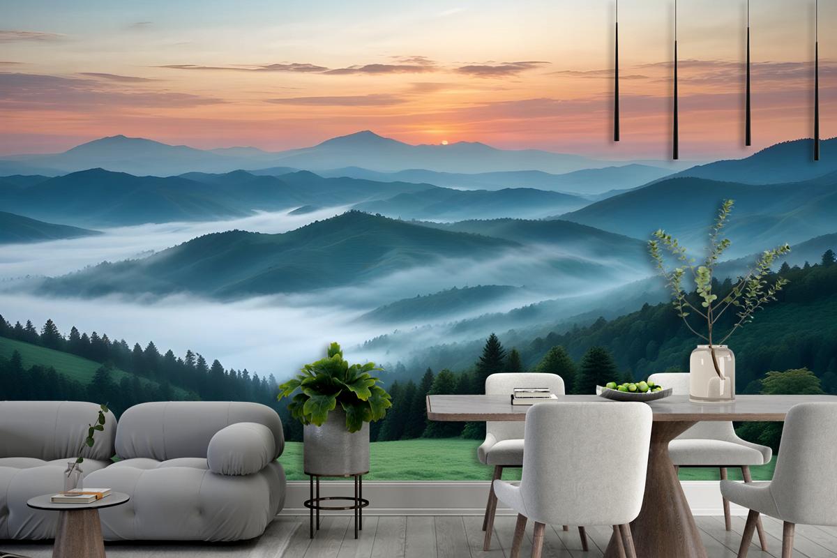 Mountain Scenic Landscape Wallpaper Mural
