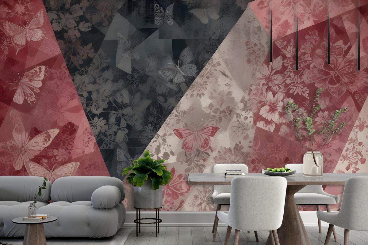 Patchwork Patterned Wallpaper Mural